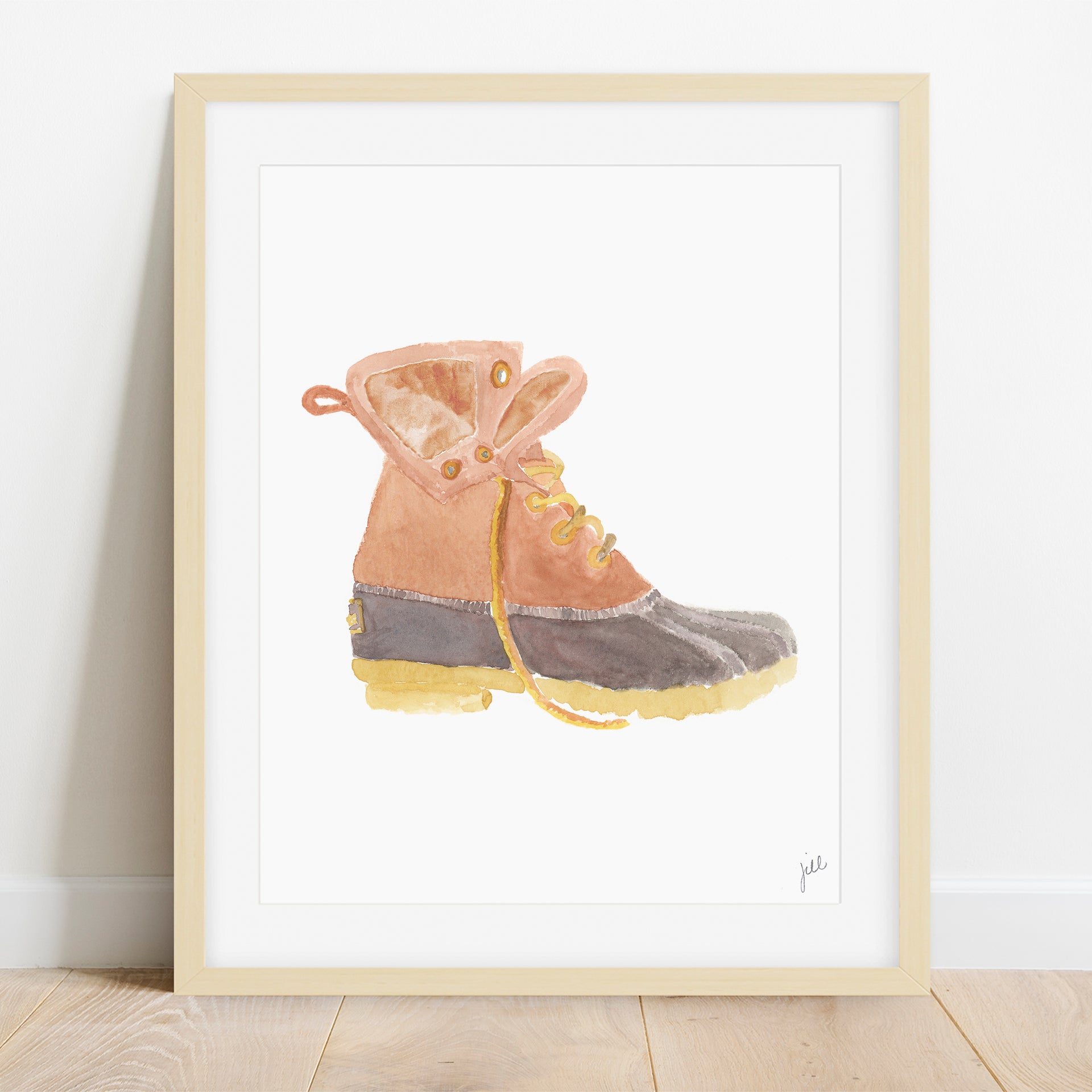 Maine Bean Boot Art Print by Gert & Co