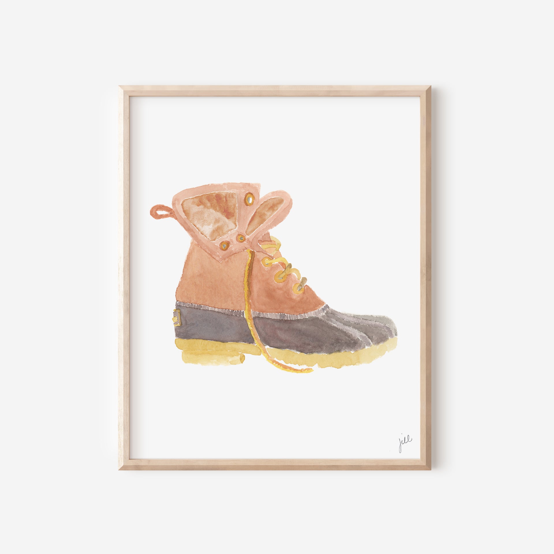 Maine Bean Boot Art Print by Gert & Co