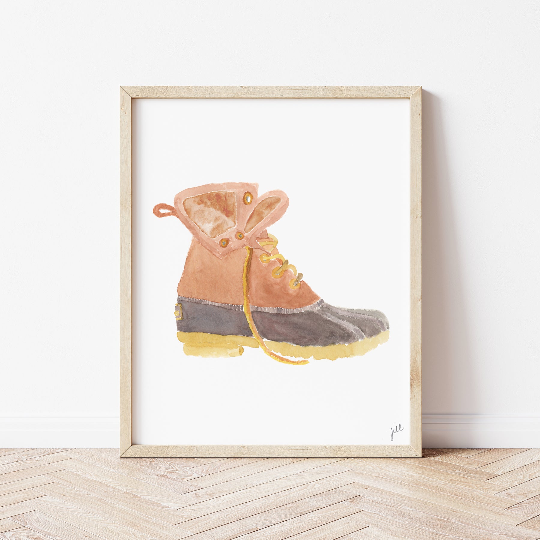 Maine Bean Boot Art Print by Gert & Co