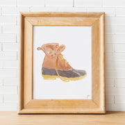 Maine Bean Boot Art Print by Gert & Co
