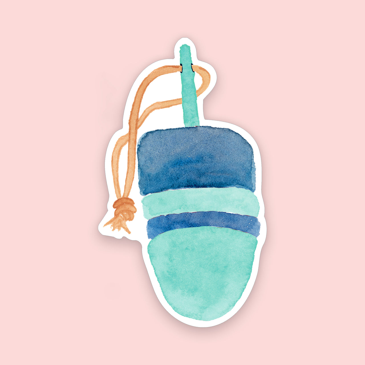 Blue and Teal Buoy Sticker