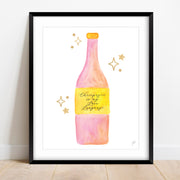 Champagne Is my Love Language Art Print by Gert & Co