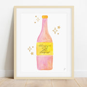 Champagne Is my Love Language Art Print by Gert & Co