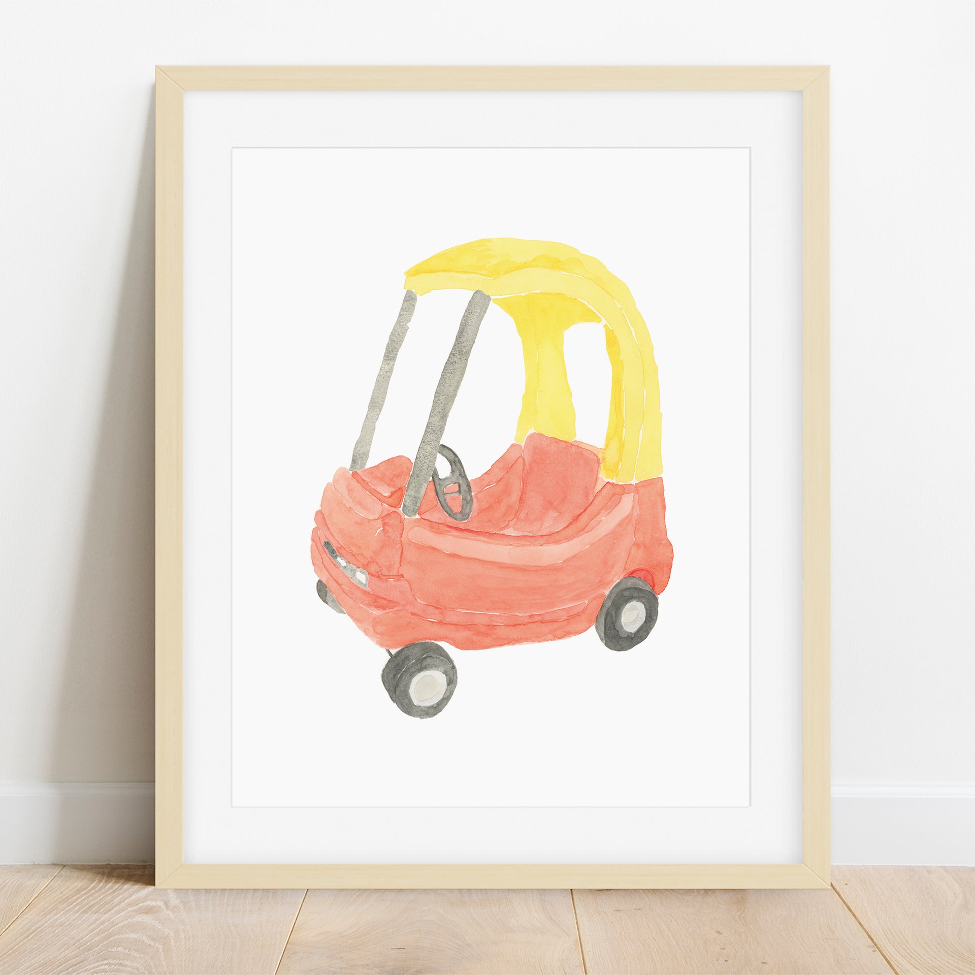 Retro Children's Car Art Print by Gert & Co