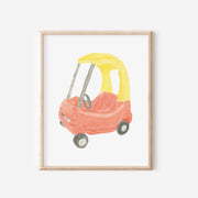 Retro Children's Car Art Print by Gert & Co