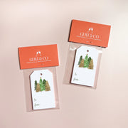 Watercolor Forest Trees Holiday Gift Tags by Gert & Co
