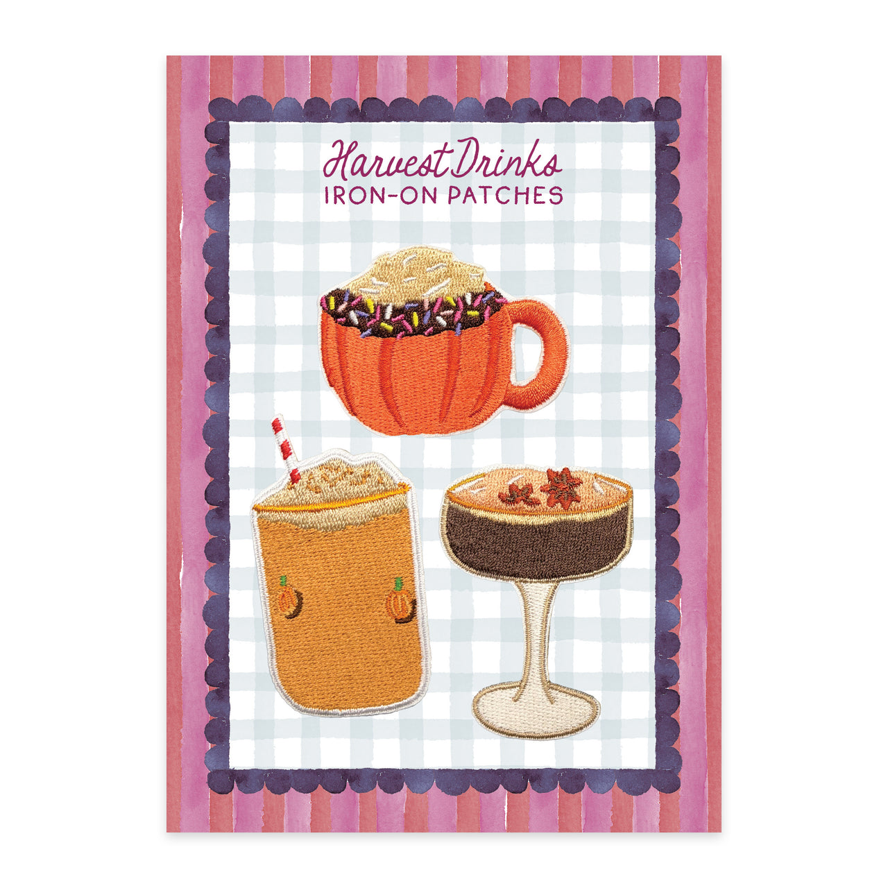 Harvest Drinks Iron-On Patch Set