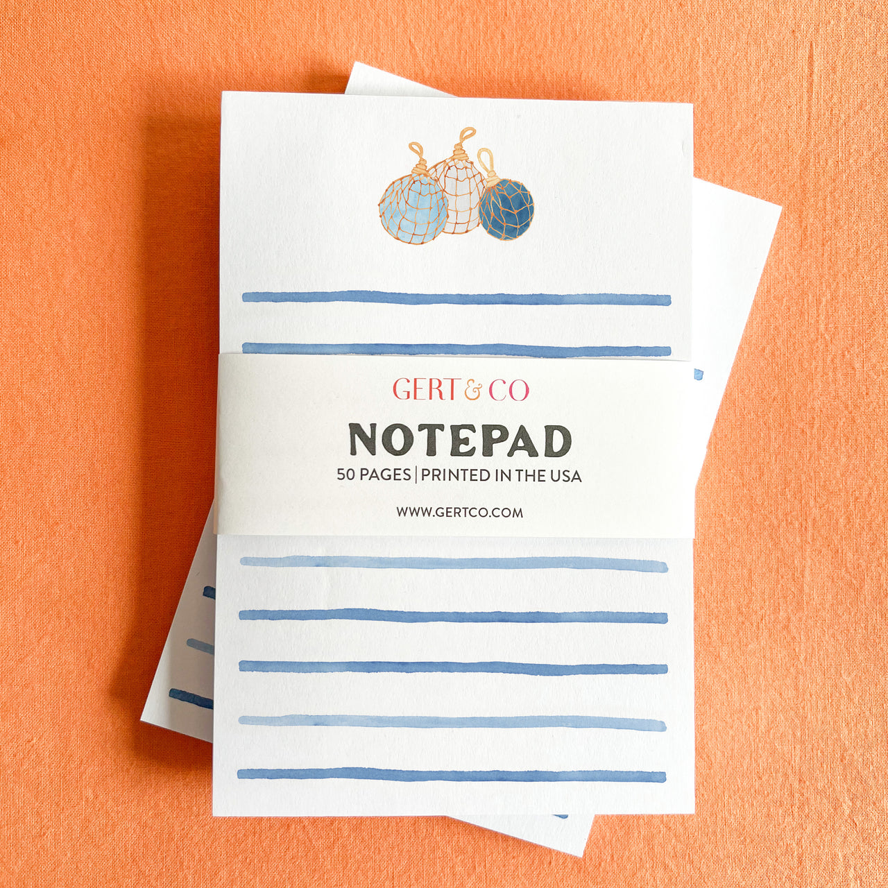 Vintage Fishing Floats Notepad by Gert & Co