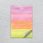 Colorblock Watercolor Stripes Notepad by Gert & Co