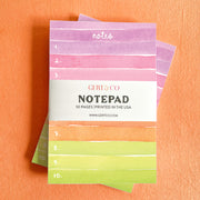 Colorblock Watercolor Stripes Notepad by Gert & Co