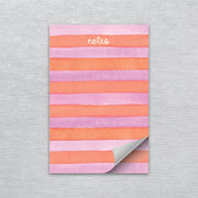 Orange and Purple Stripes Notepad by Gert & Co