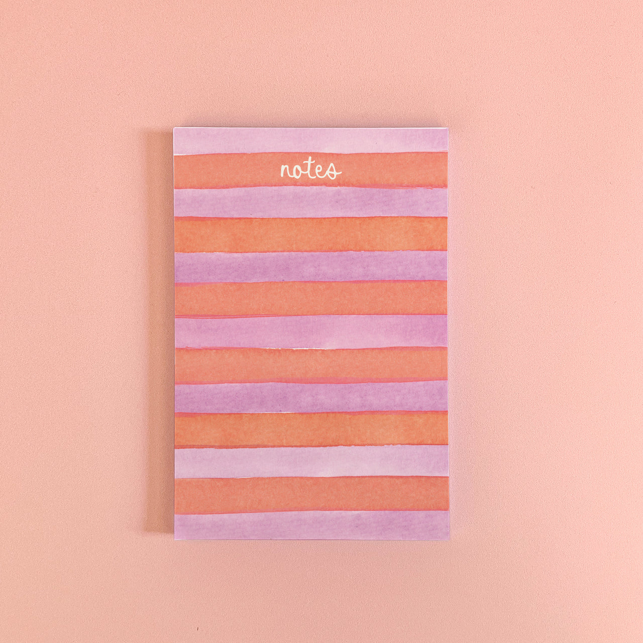 Orange and Purple Stripes Notepad by Gert & Co