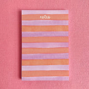 Orange and Purple Stripes Notepad by Gert & Co
