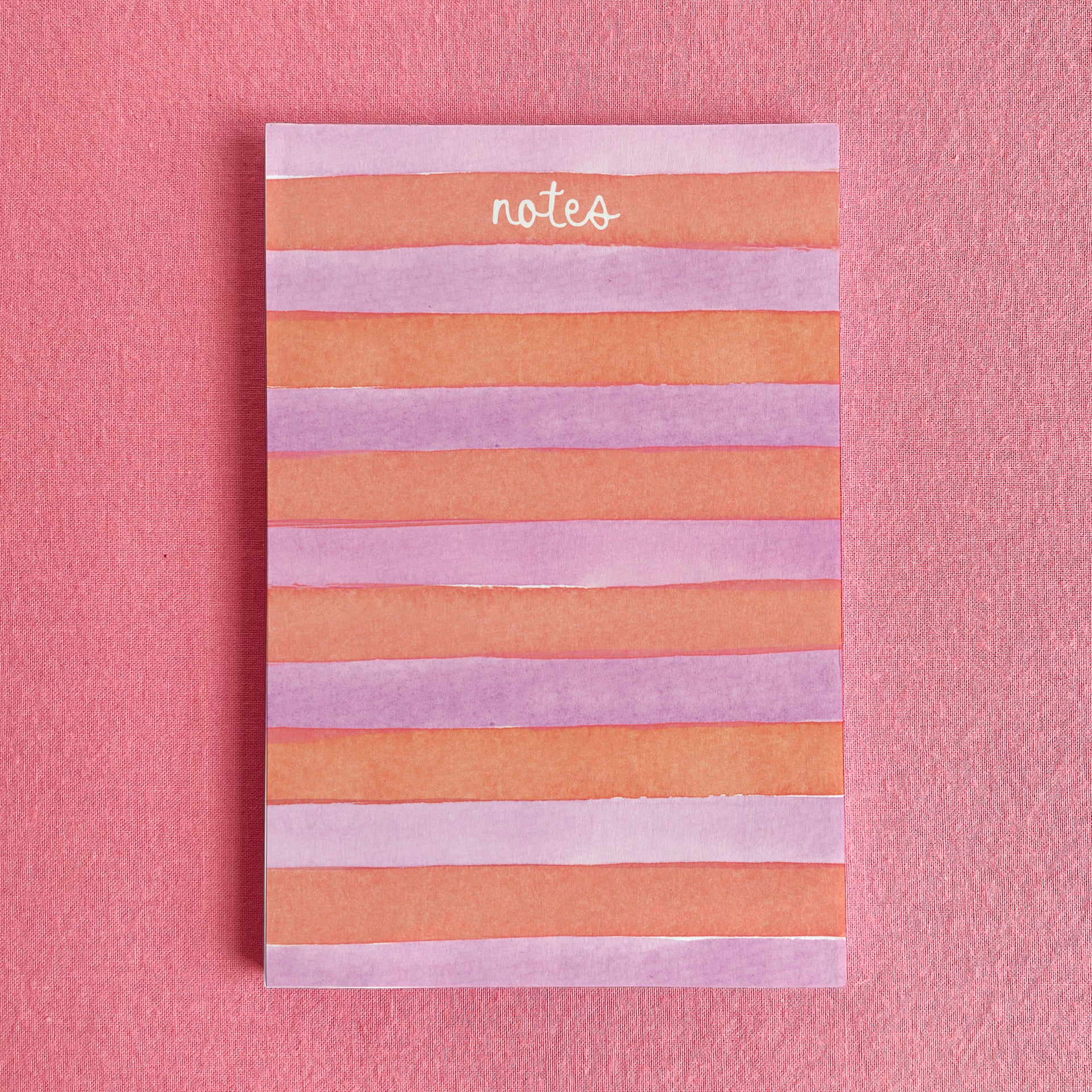 Orange and Purple Stripes Notepad by Gert & Co