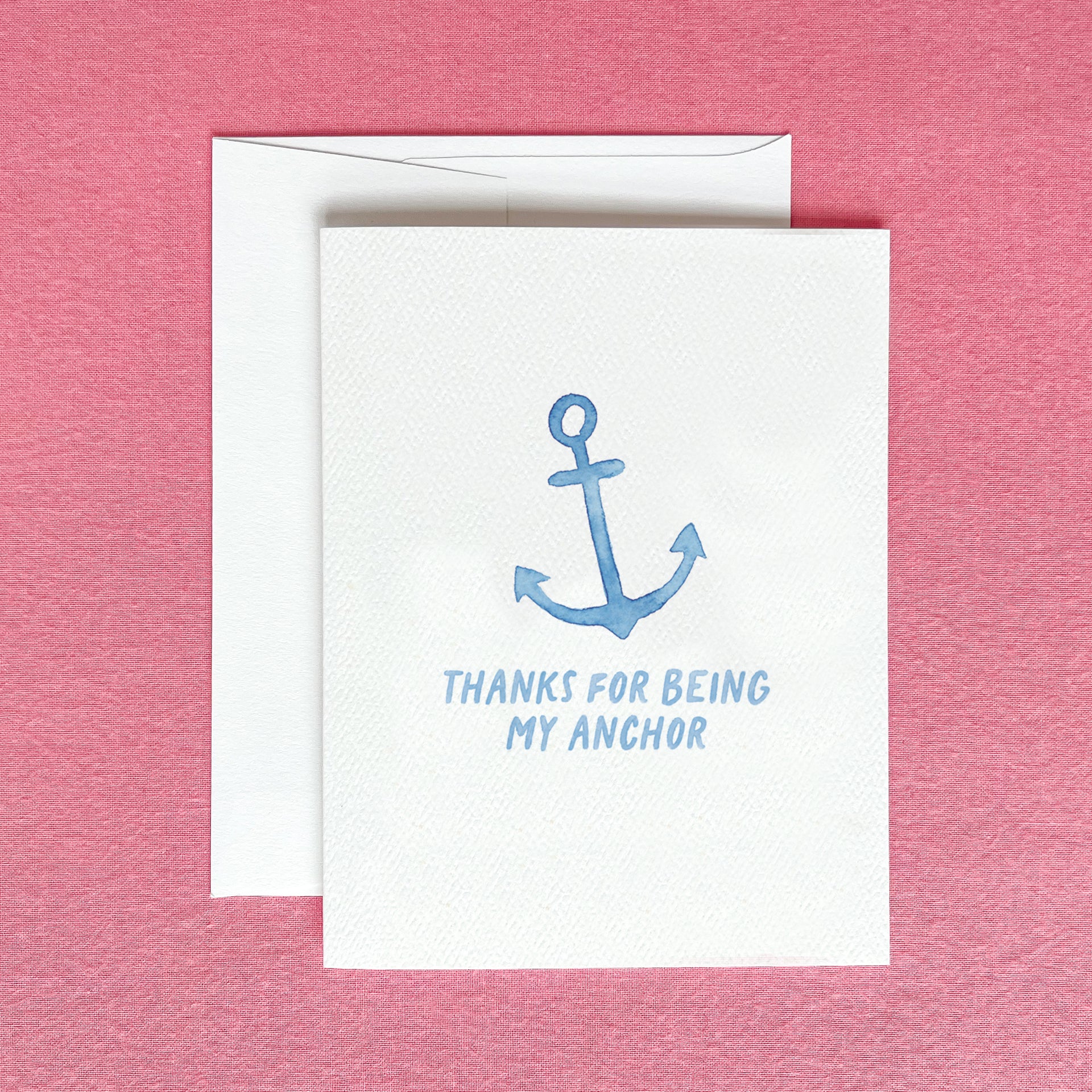 Thanks For Being My Anchor Greeting Card by Gert & Co