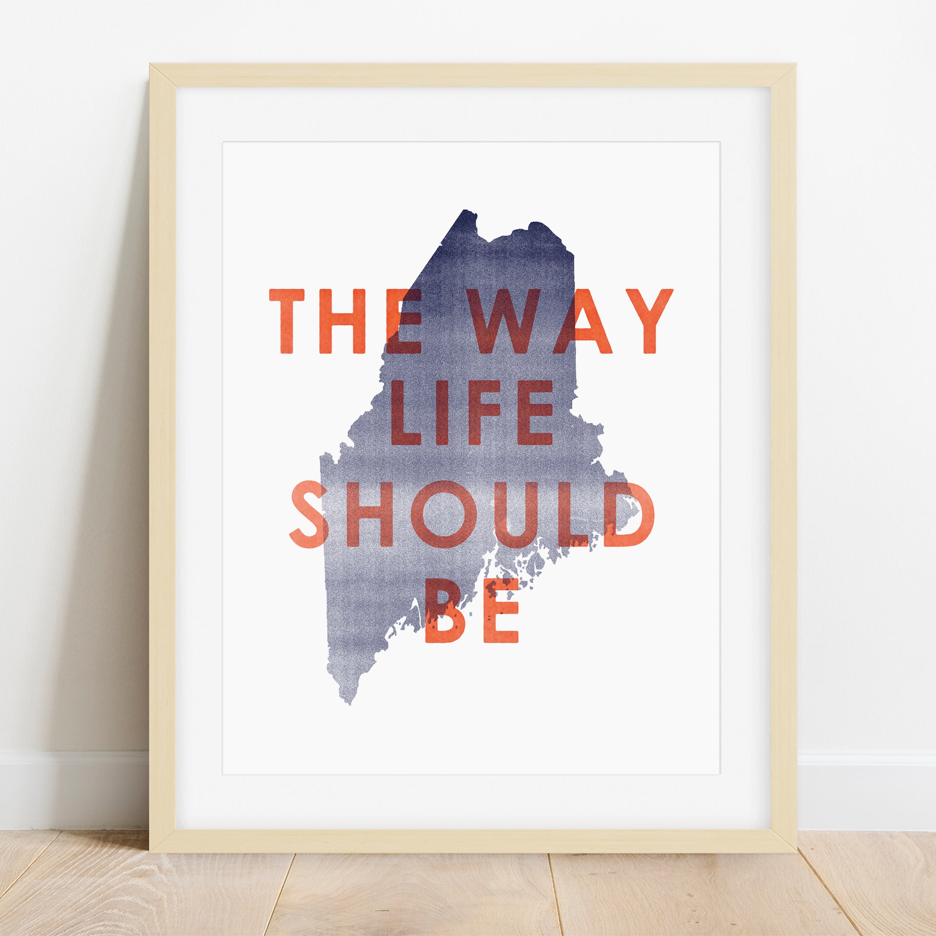 'The Way Life Should Be' Maine Art Print