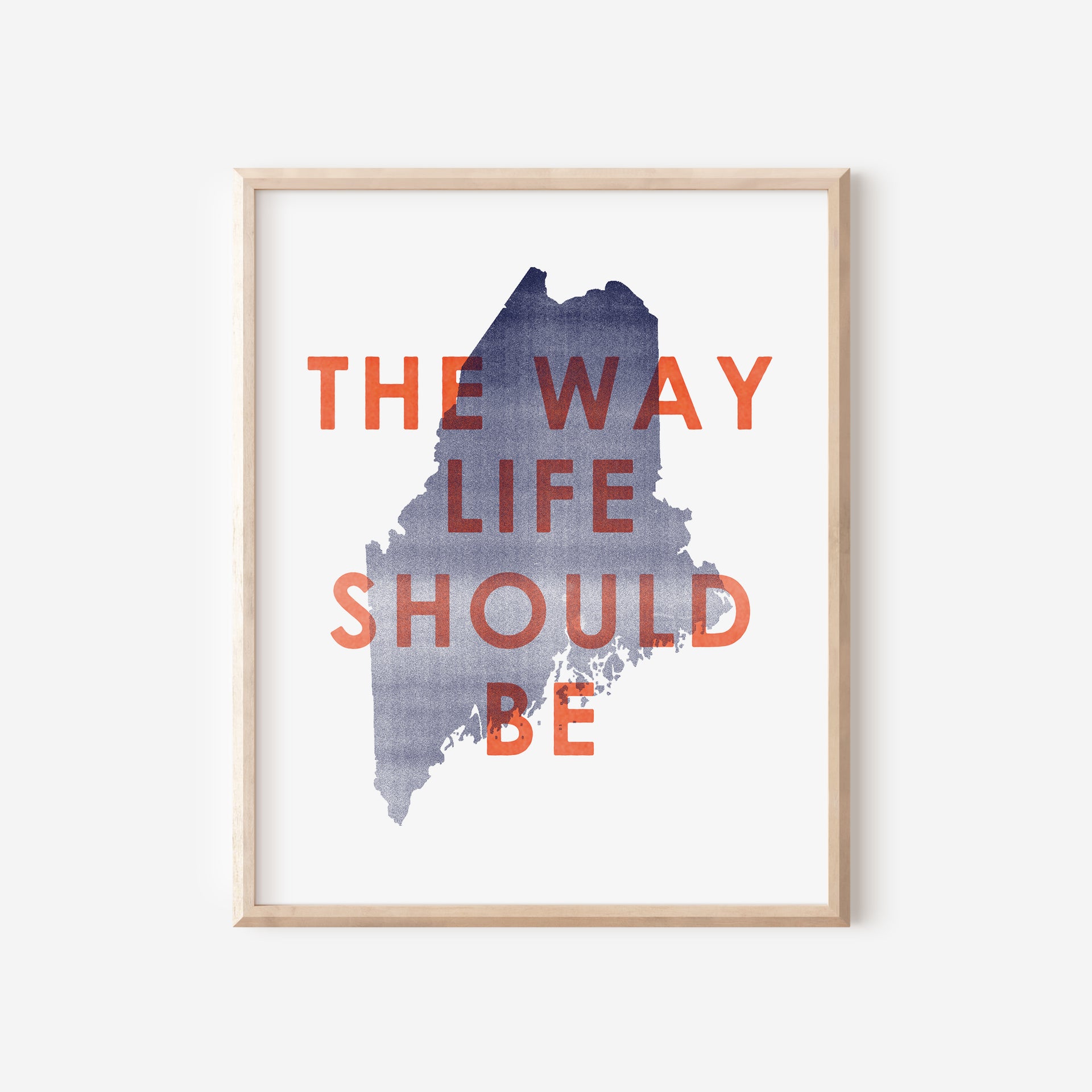 'The Way Life Should Be' Maine Art Print