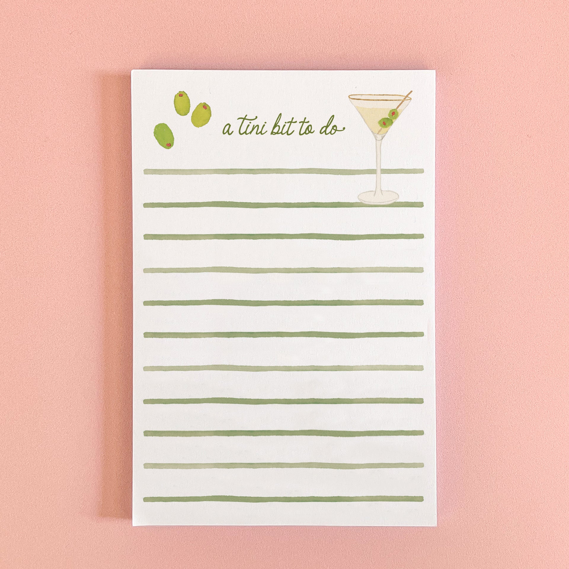 martini notepad