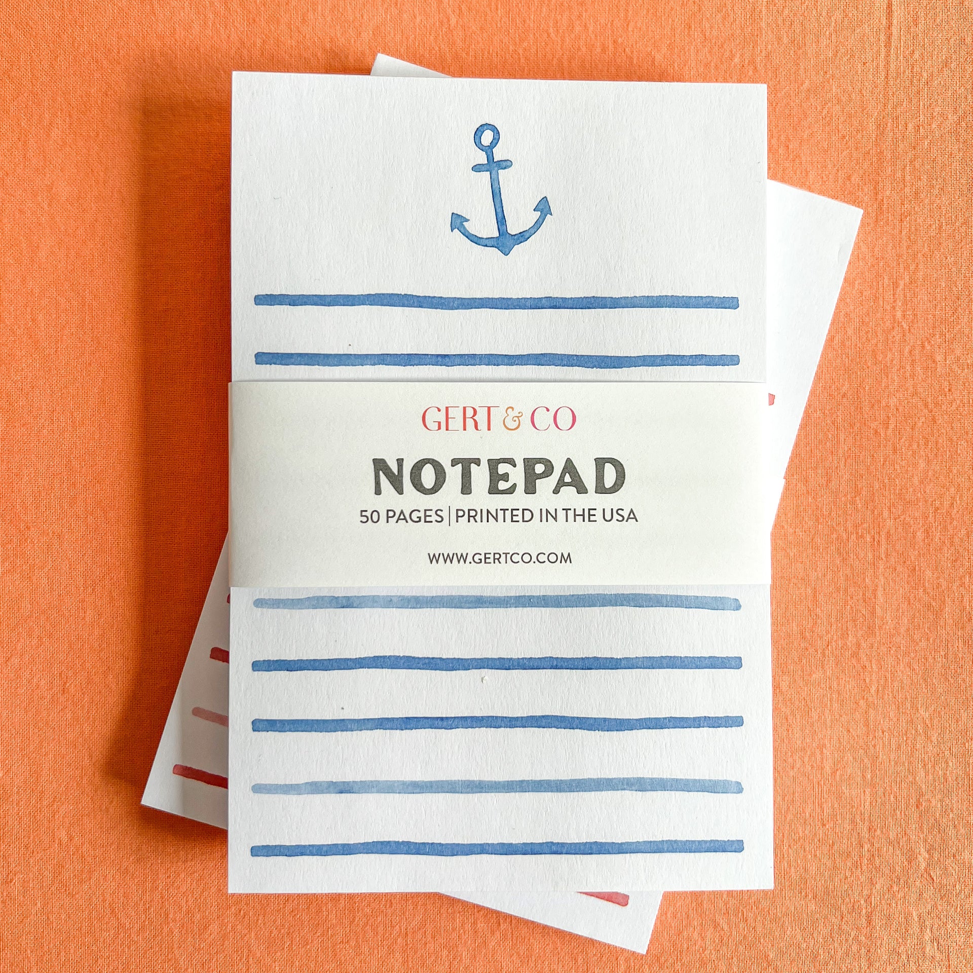 Watercolor Anchor Notepad by Gert & Co