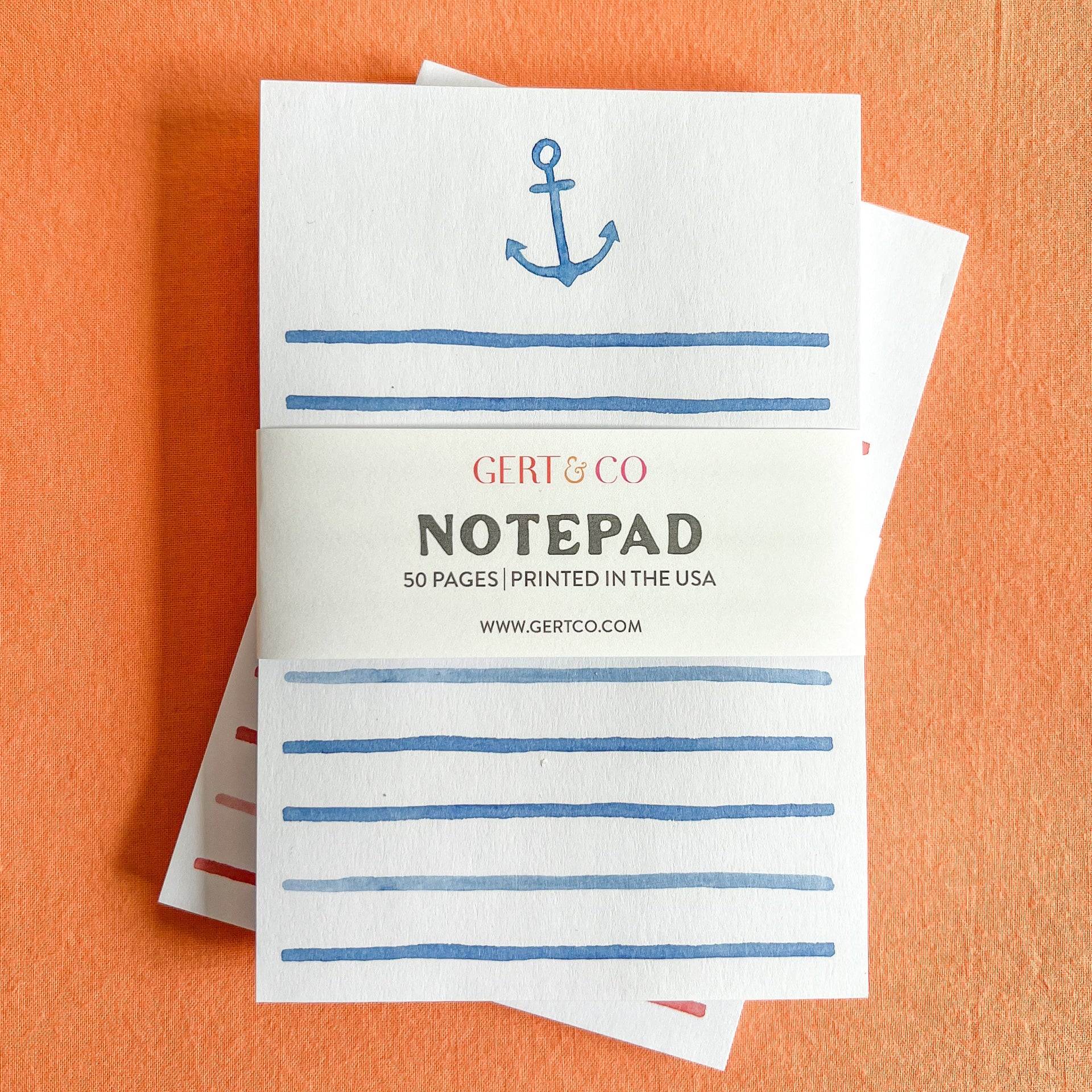 Watercolor Anchor Notepad by Gert & Co