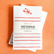 Watercolor Lobster Notepad by Gert & Co