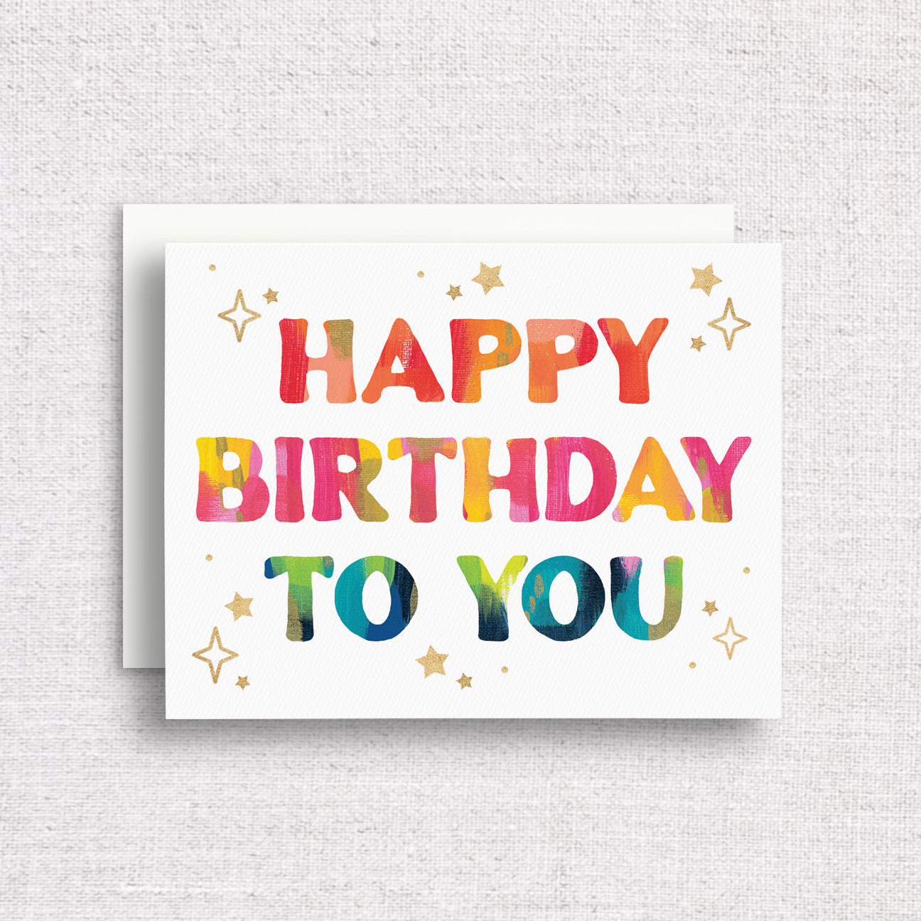 Starry Rainbow "Happy Birthday to You" Greeting Card by Gert & Co