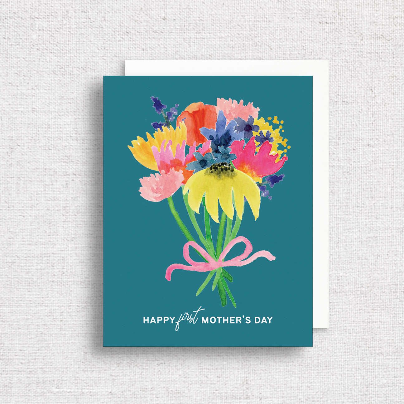 First Mother's Day Bouquet Greeting Card by Gert & Co