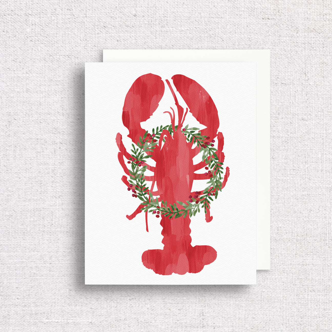 Maine Lobster Holiday Card by Gert & Co