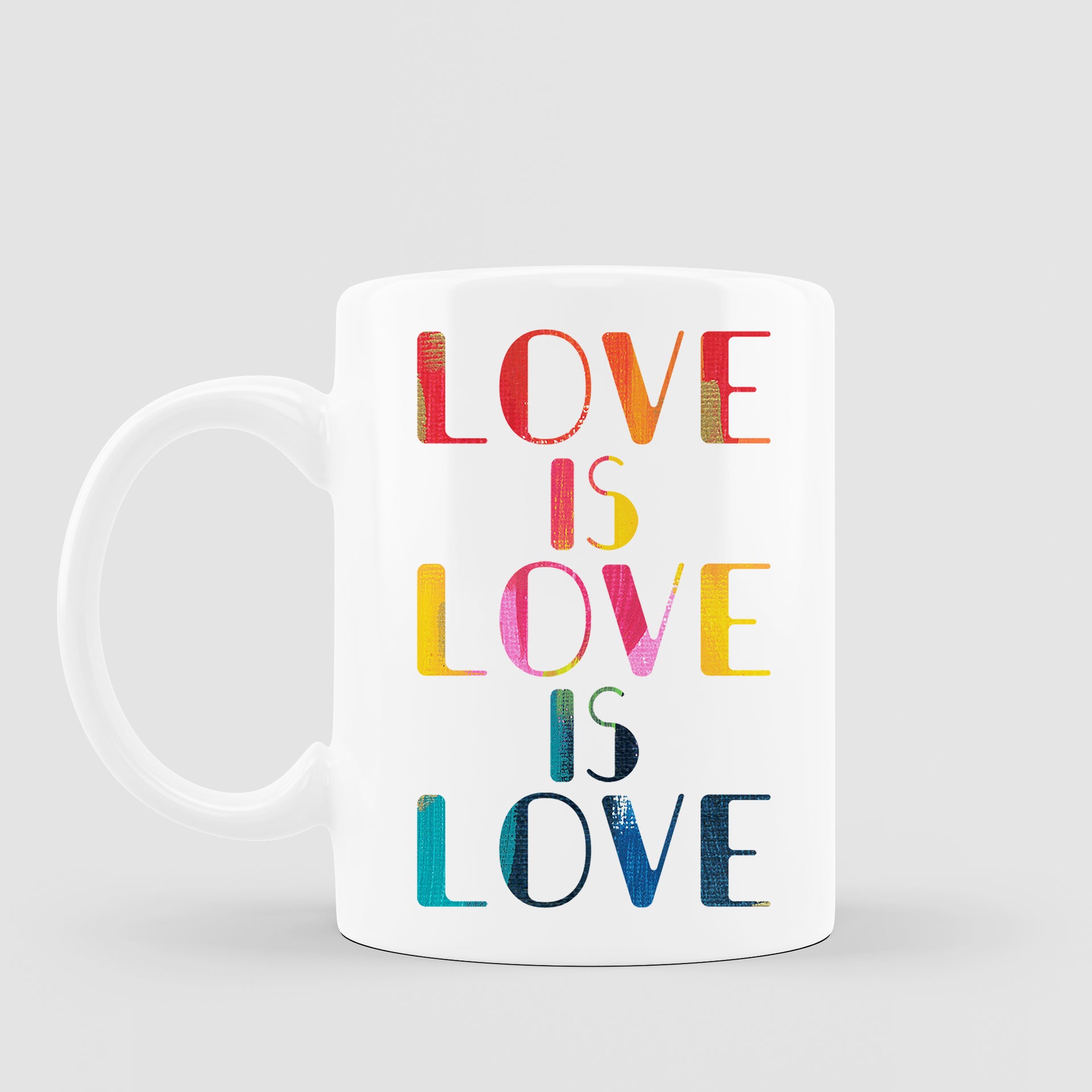  Rainbow Love Coffee Mug Back by Gert & Co
