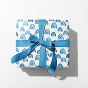 Blue Watercolor Rainbows Gift Wrap Gift Wrap by Gert & Co
