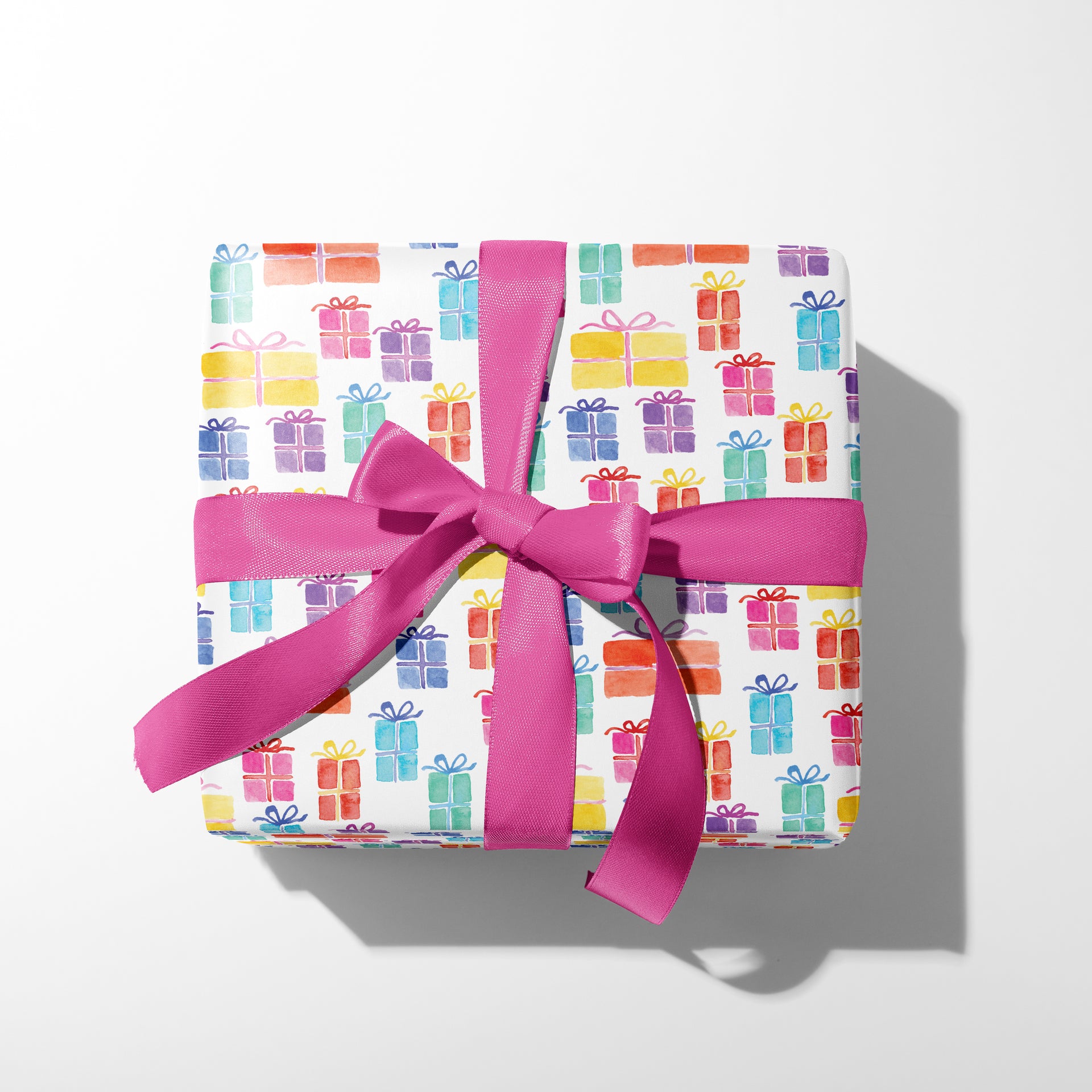 Colorful Watercolor Presents Gift Wrap by Gert & Co