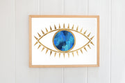 Blue Evil Eye Print by Gert & Co