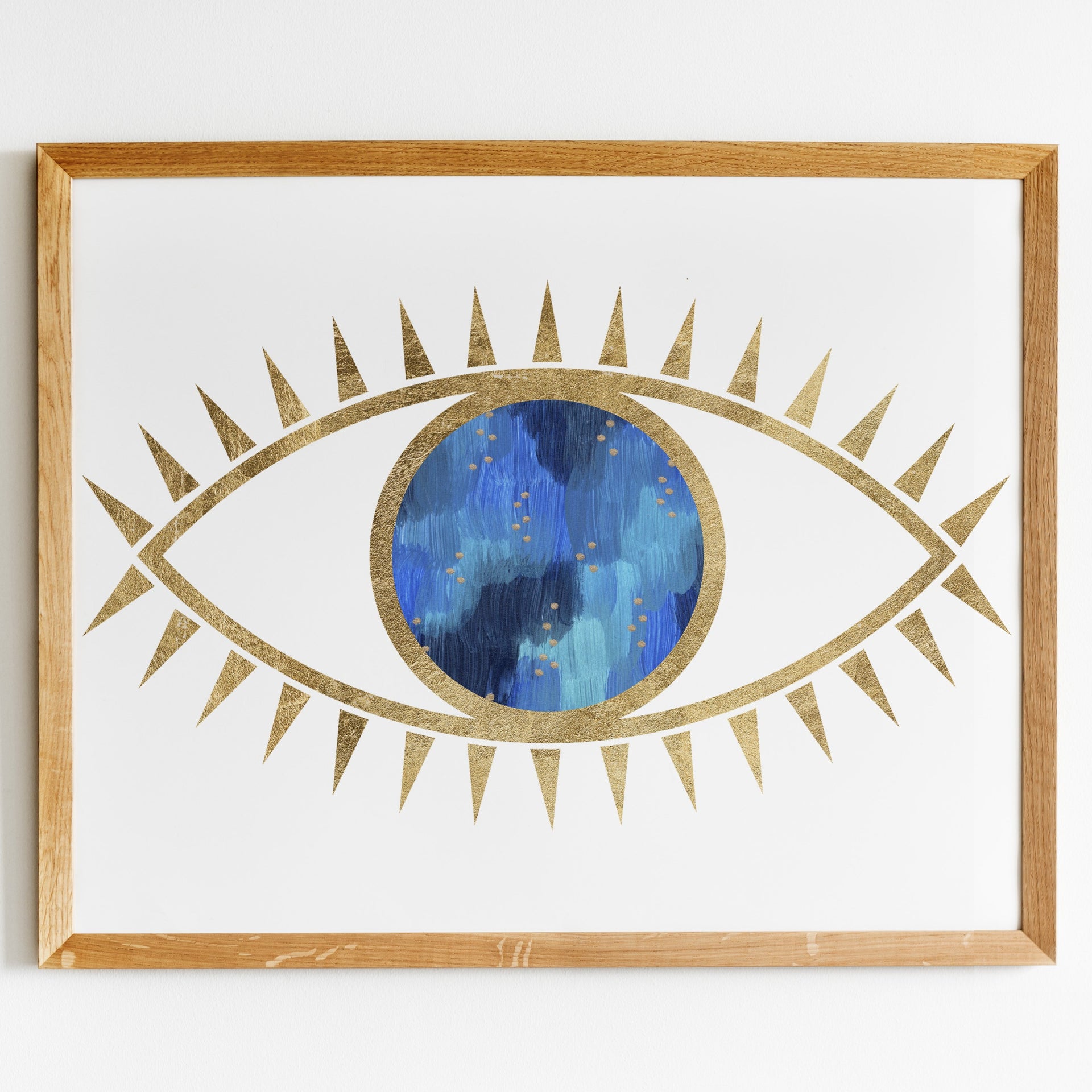 Blue Evil Eye Print by Gert & Co
