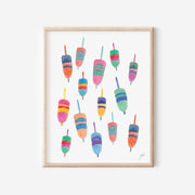 watercolor buoys wall art by Gert & Co