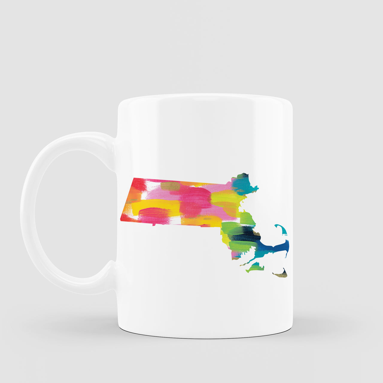 Massachusetts Rainbow Love Coffee Mug