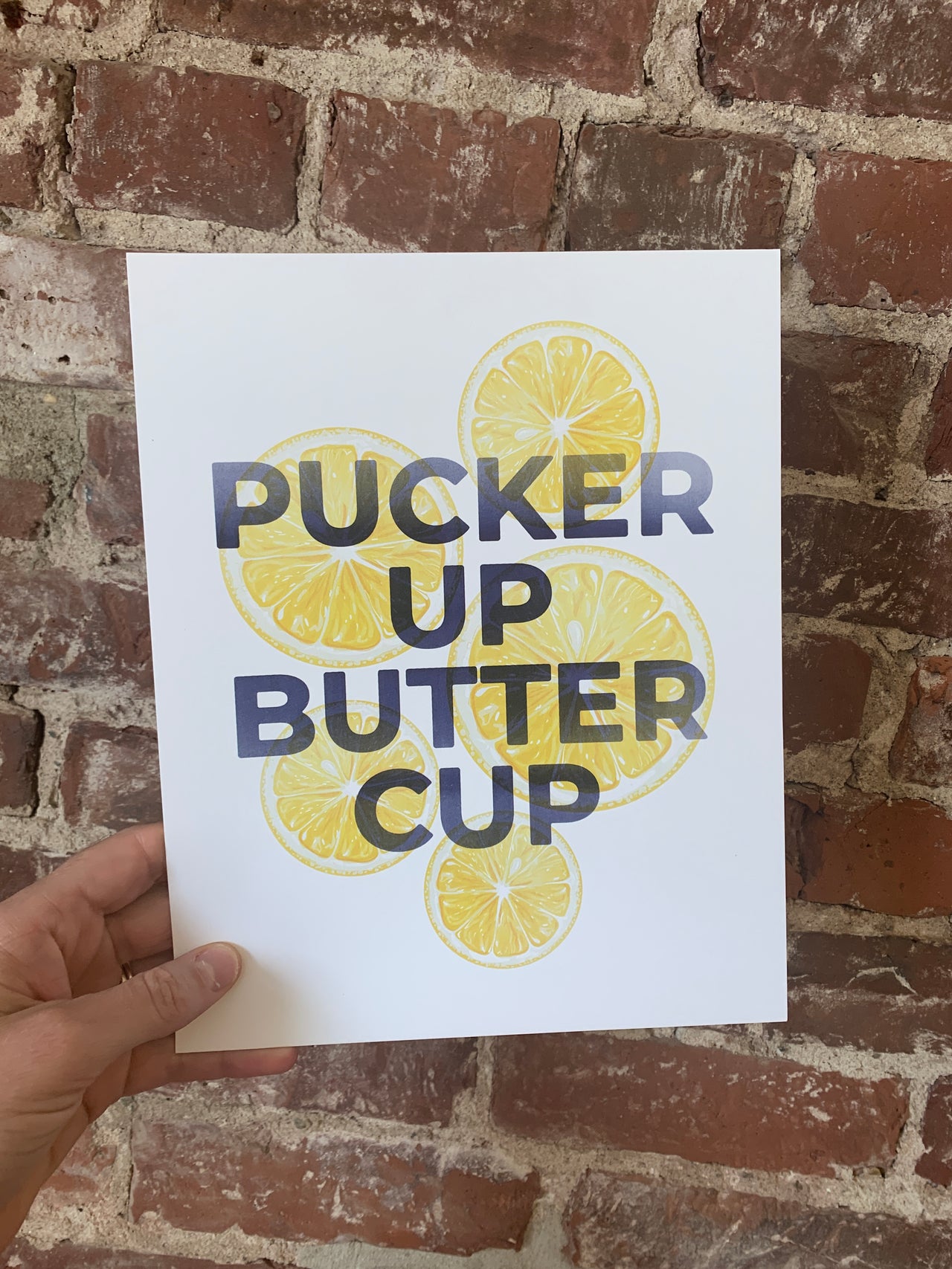 Pucker Up Buttercup Print - SECOND QUALITY
