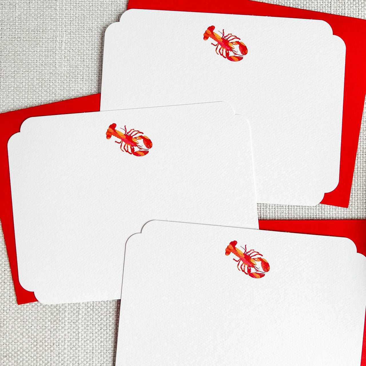 Lobster Note Card Set
