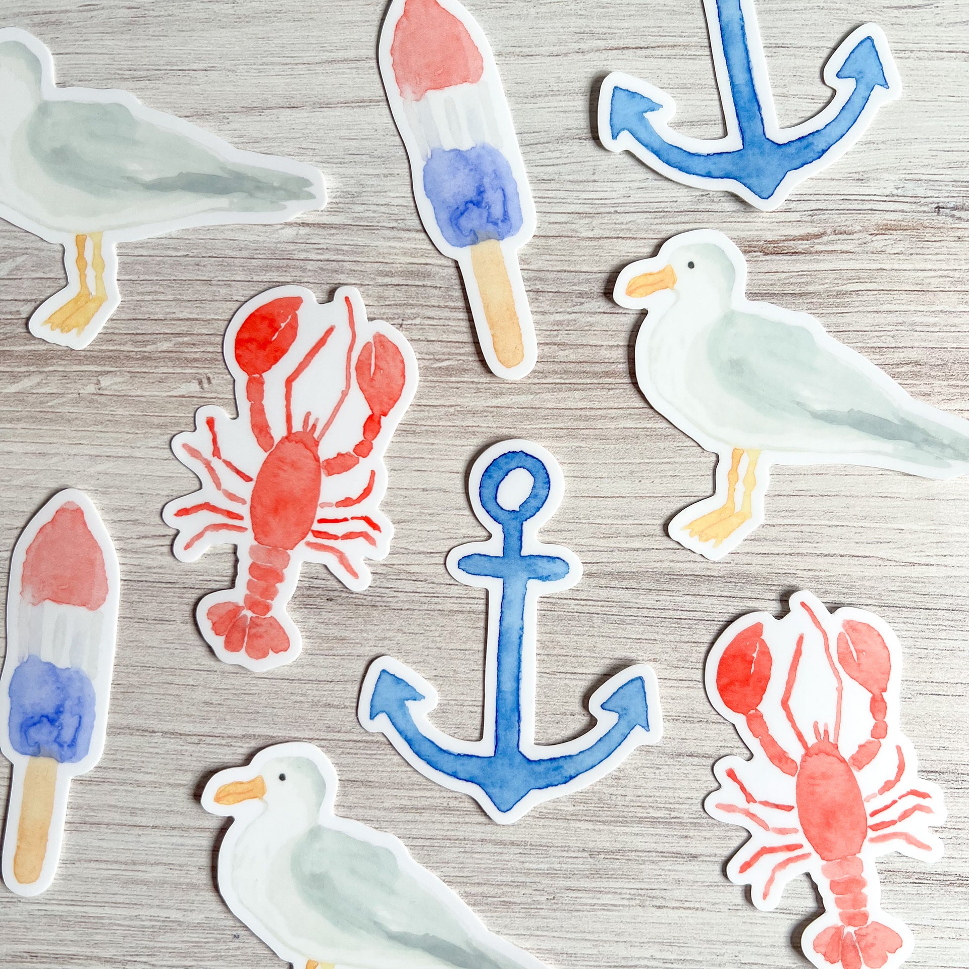 seaside stickers by gert and co