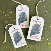 'With Love from Maine' Gift Tags, Set of 8