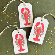 Maine Holiday Lobster Gift Tags, Set of 8