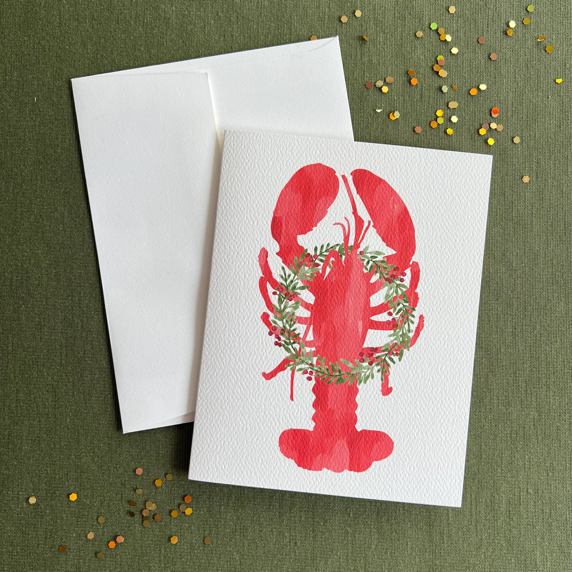 Maine Lobster Holiday Card