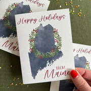 Happy Holidays from Maine Greeting Card,