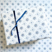 Blue Watercolor Medallion Gift Wrap by Gert & Co