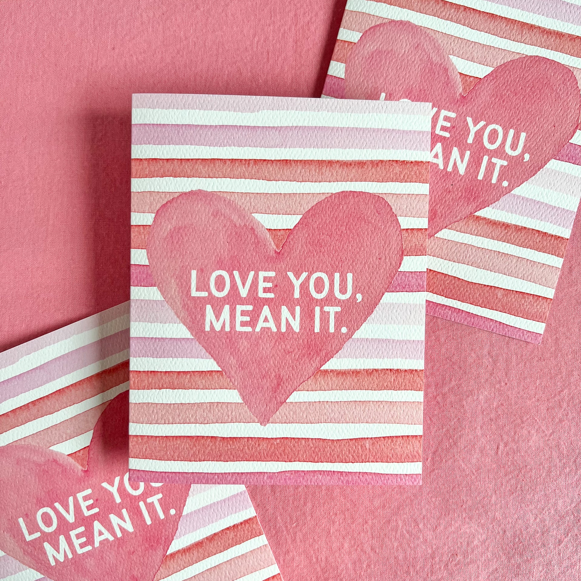 Love You, Mean It Greeting Card by Gert and Co