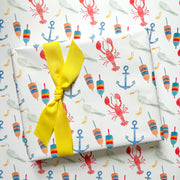 Watercolor Seaside Gift Wrap by gert & Co