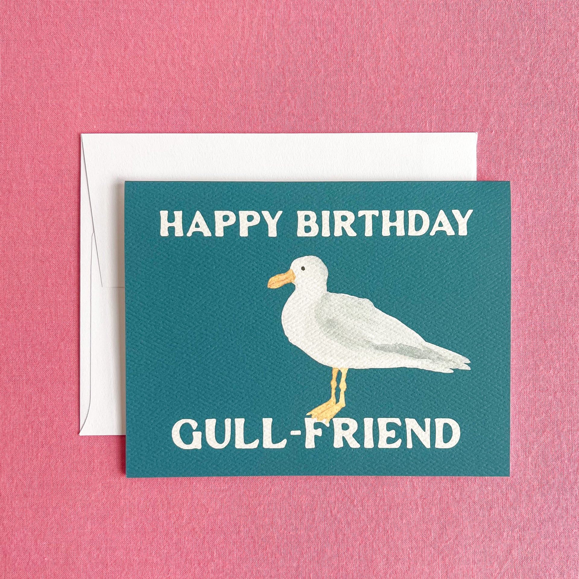 Happy Birthday Gull-Friend Greeting Card Greeting Card by Gert & Co