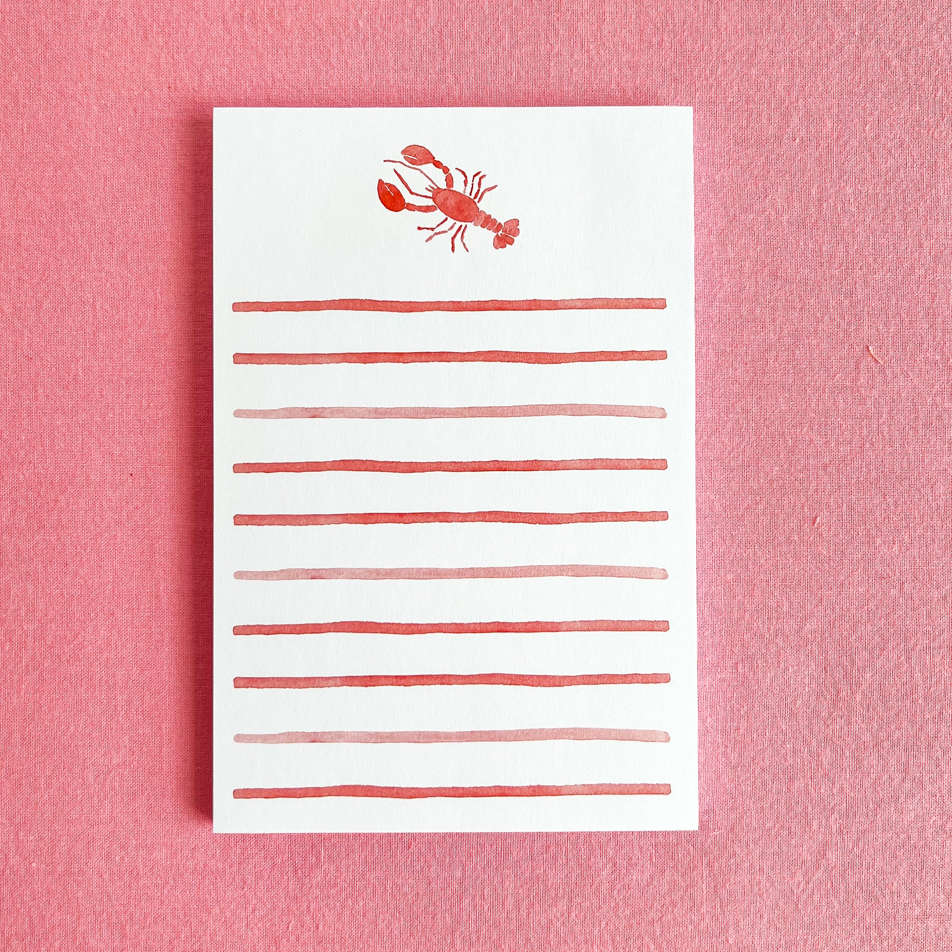 Watercolor Lobster Notepad by Gert & Co