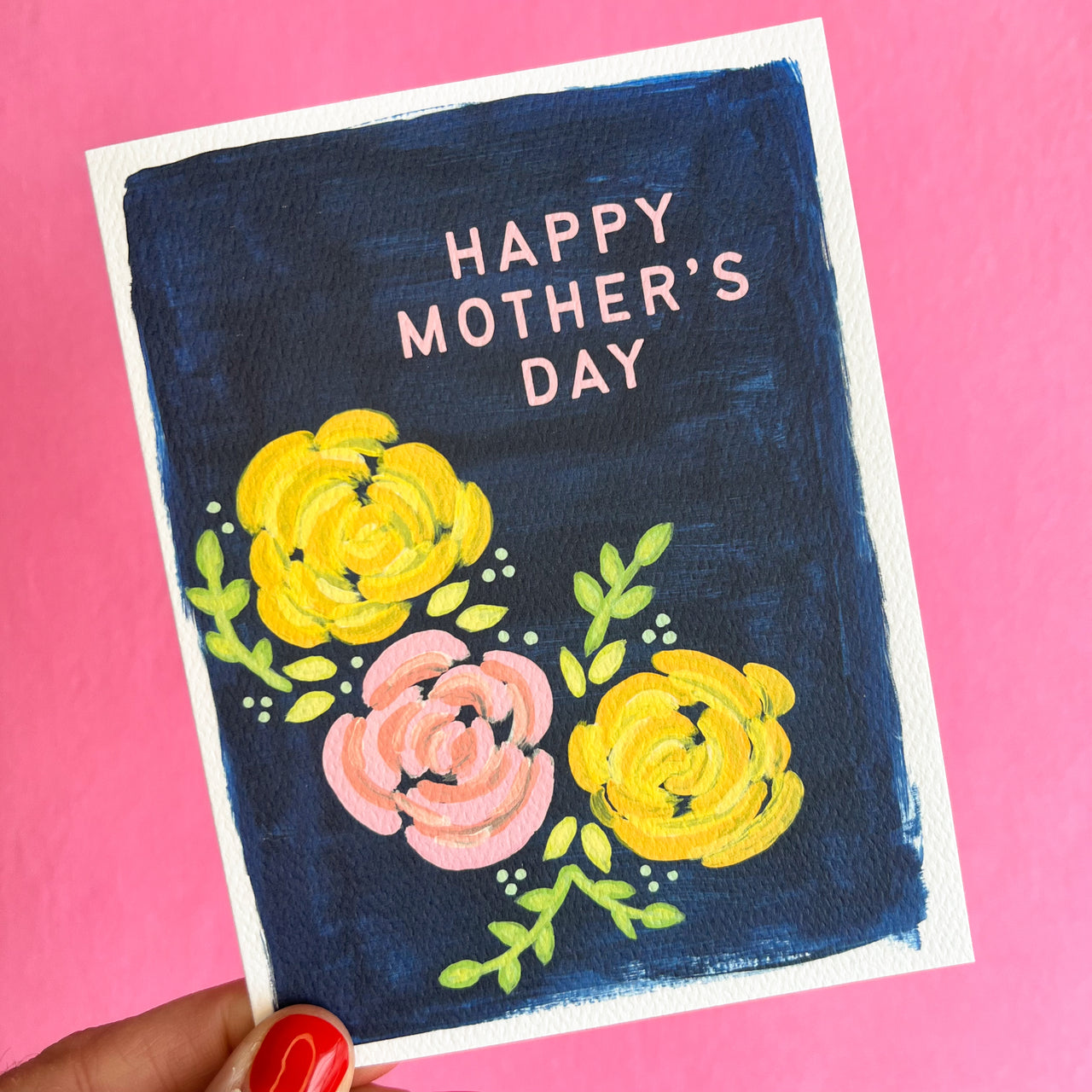 Happy Mother's Day Navy Floral Greeting Card by Gert & Co