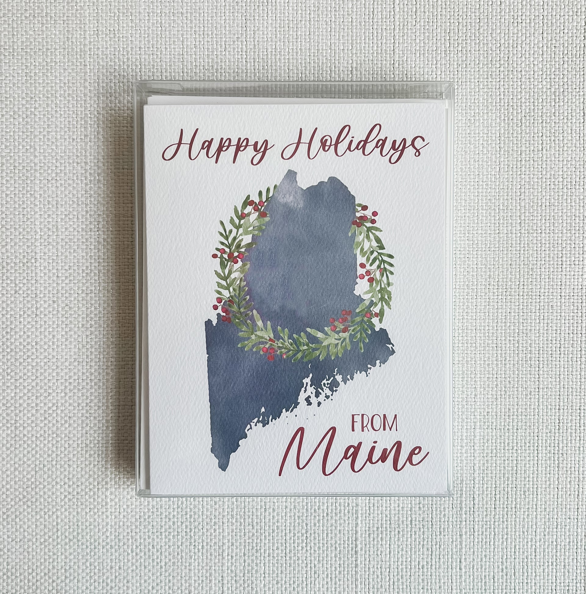 Happy Holidays from Maine Greeting Card, Set of 6