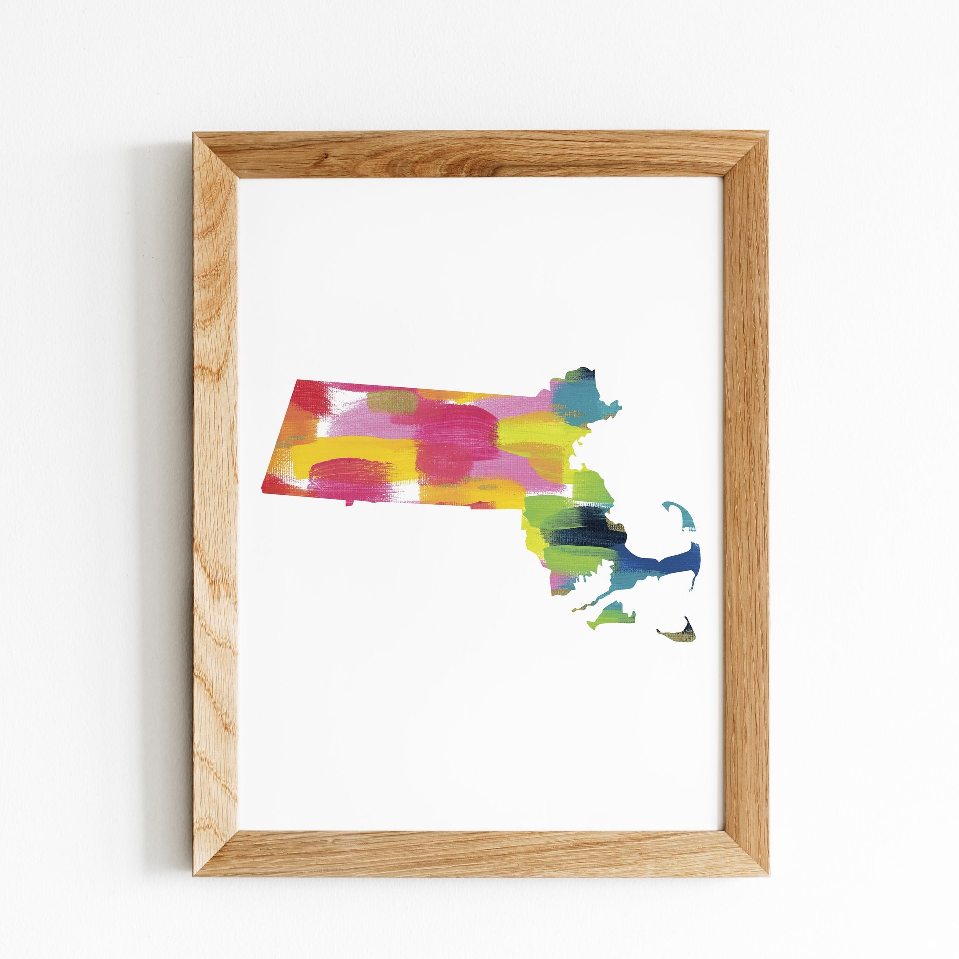 Massachusetts Rainbow State Pride Print by Gert & Co